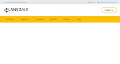 Desktop Screenshot of lansdalegroup.com